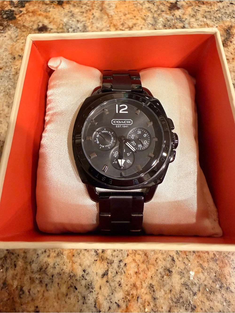 COACH Women’s Boyfriend Chronogrpah Watch - Black